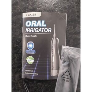 Coslus Oral Irrigator Water Dental Flosser Cordless Portable Black 4 Modes